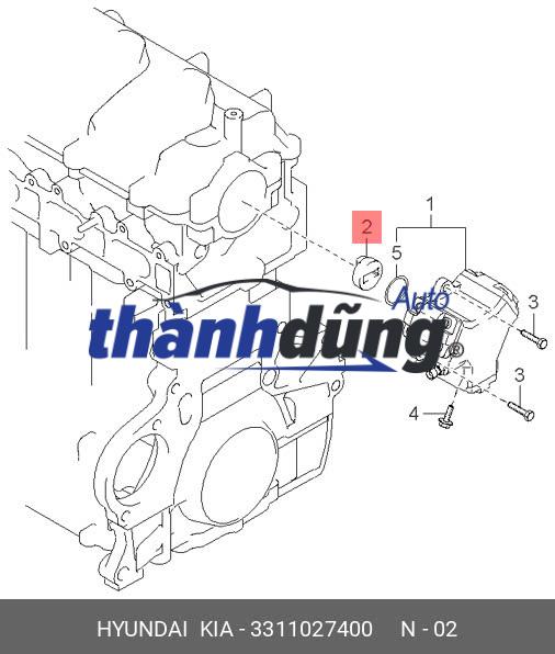 KHỚP NỐI BƠM CAO ÁP KIA CARENS | 3311027400 - Ảnh 4