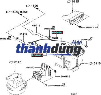 ĐẦU NỐI ỐNG NƯỚC VÀO DÀN SƯỞI MAZDA CX9 | D65161240 - Ảnh 7