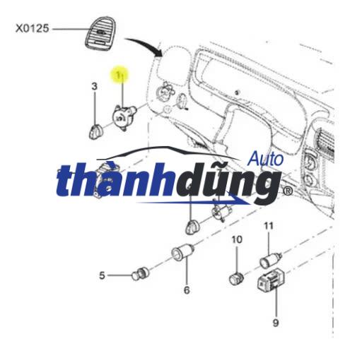 CÔNG TẮC GÀI CẦU XE FORD RANGER 2018 | AB39-7Z155-BA - Ảnh 4