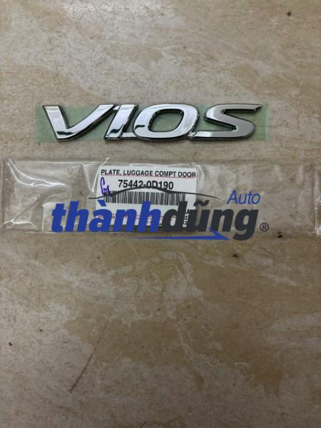 CHỮ VIOS NẮP CỐP HẬU TOYOTA VIOS 2019 | 754420D190