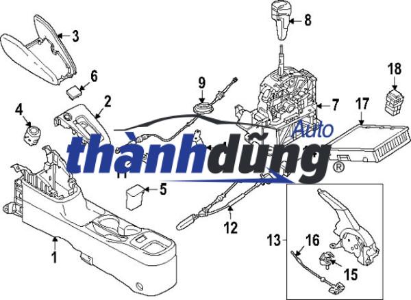 TAY NẮM CẦN SỐ LEXUS LX570 2016 | 33504-60490-C0 - Ảnh 5