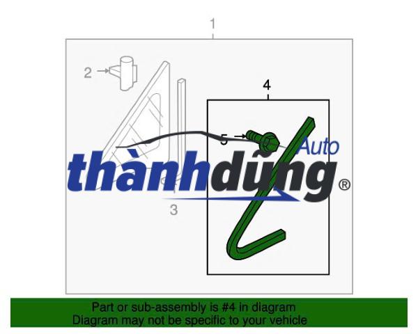 RON KÍNH TAM GIÁC HONDA CIVIC 2.0 2010 | 73335-SNA-003 - Ảnh 6