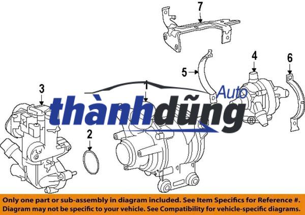 ĐẾ BƠM NƯỚC XE SSANGYONG REXTON | 6652000301 - Ảnh 5