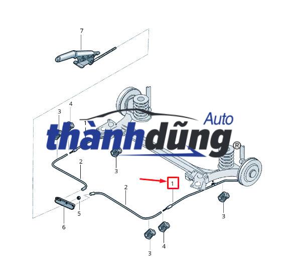 DÂY PHANH TAY XE KIA K3000 2004 | 0K42A44150A - Ảnh 4