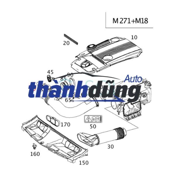 ỐNG KHÍ NẠP TURBO MERCEDES SLK250 | 2711801819 - Ảnh 7