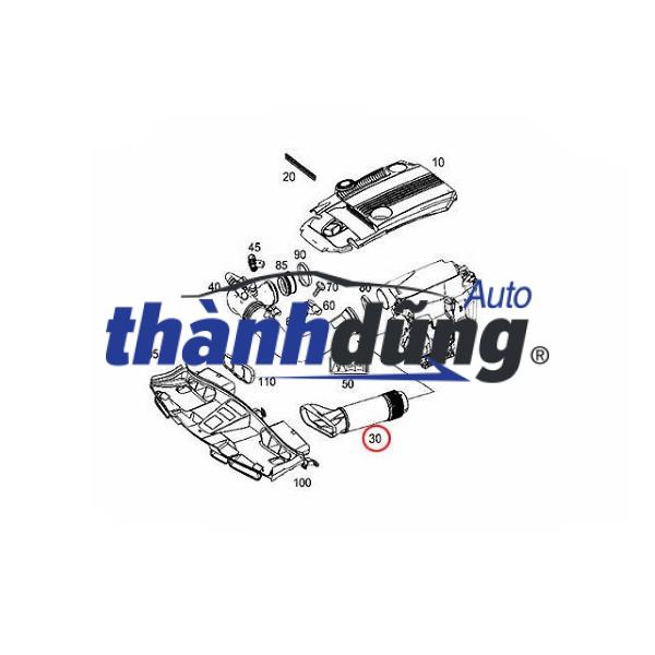 ỐNG KHÍ NẠP TURBO MERCEDES SLK250 | 2711801819 - Ảnh 5