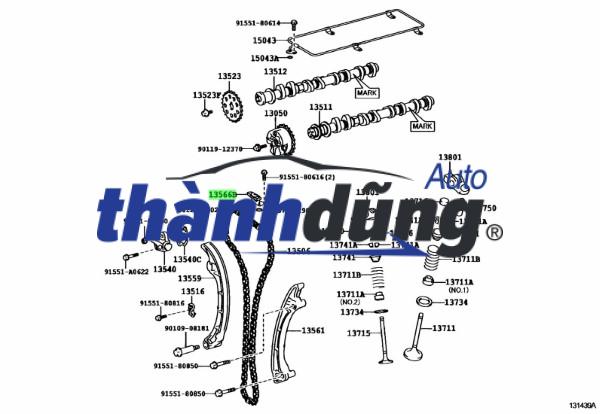 DẪN HƯỚNG XÍCH CAM CONG MAZDA 3 2015 | PE7W12671A - Ảnh 6