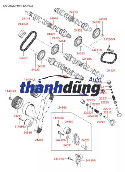 CON ĐỘI THỦY LỰC KIA BONGO 3 2000-2007 | 222314X000 - Ảnh 6