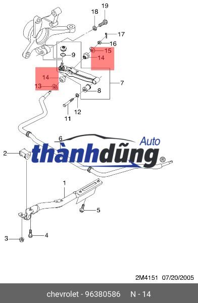 CÀNG I DAEWOO MATIZ 2005 | 96316765 - Ảnh 5