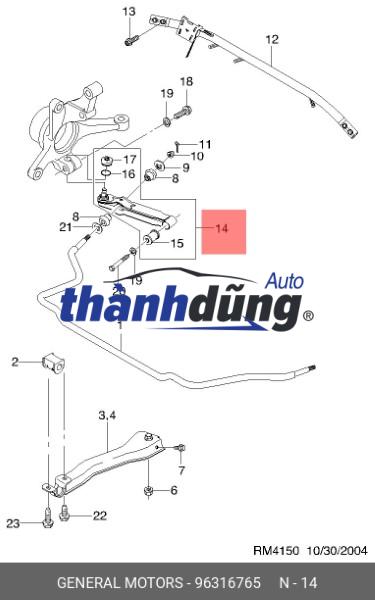 CÀNG I DAEWOO MATIZ 2005 | 96316765 - Ảnh 4