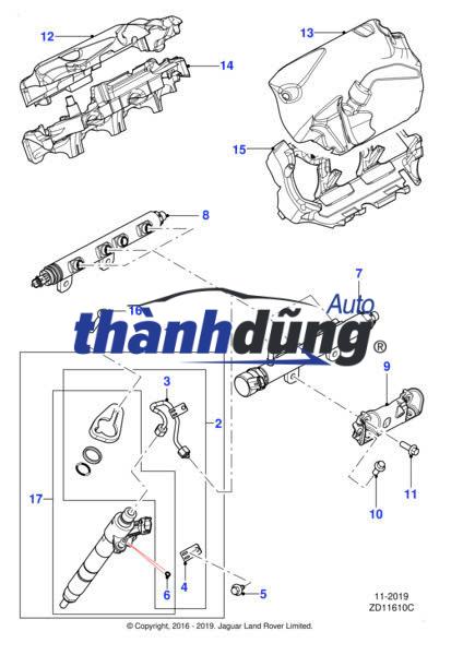 SEAL BÉC PHUN PEUGEOT 207 2009-2013 | 9806089280 - Ảnh 6