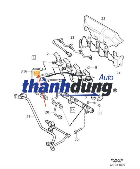 SEAL BÉC PHUN PEUGEOT 207 2009-2013 | 9806089280 - Ảnh 5