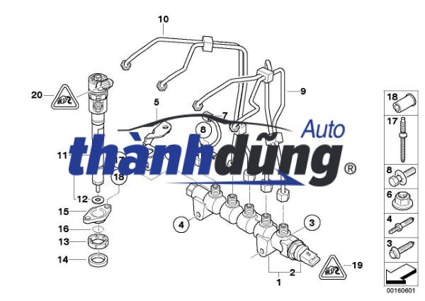SEAL BÉC PHUN PEUGEOT 207 2009-2013 | 9806089280 - Ảnh 4