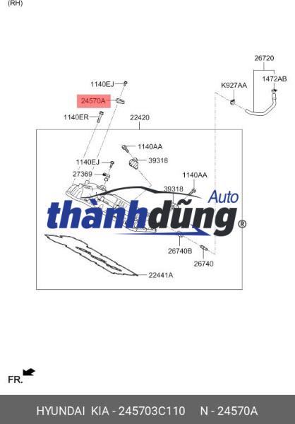PHỚT CẢM BIẾN CAM HÚT HYUNDAI SANTAFE | 245703C110 - Ảnh 6