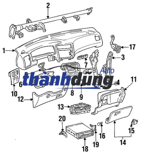 HỘP ĐỰNG ĐỒ HYUNDAI PORTER 2 2016 | 845124-F100ES - Ảnh 7