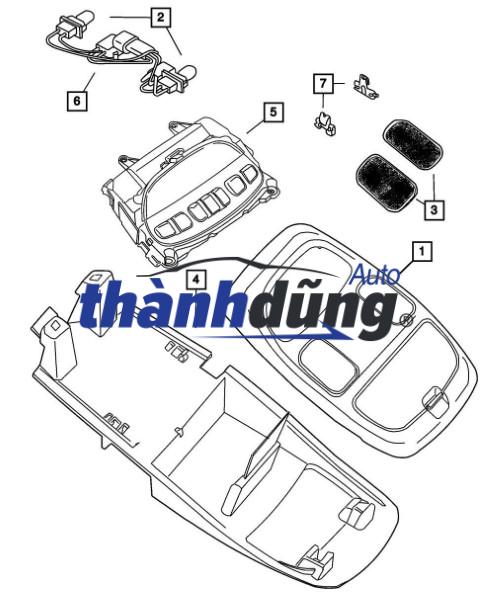 NẮP ĐÈN TRẦN XE TOYOTA CAMRY 2013 | 81393-06030 - Ảnh 2