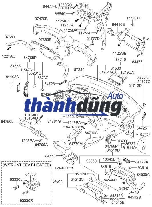 ỐP MẶT TÁP LÔ HYUNDAI COUNTY 2010-2016 | 847105H000 - Ảnh 3