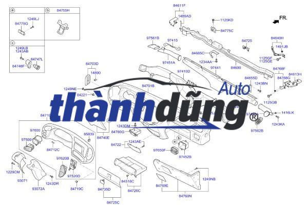 ỐP MẶT TÁP LÔ HYUNDAI COUNTY 2010-2016 | 847105H000 - Ảnh 2