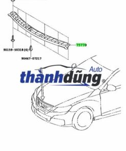 Alternative view of NẸP XI CAPO TOYOTA INNOVA 2012-2015 | 757710K230