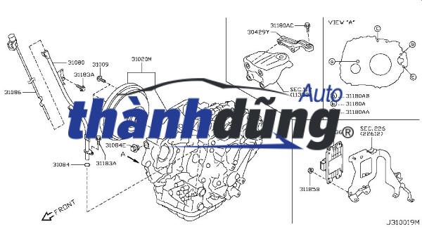 HỘP ĐIỀU KHIỂN HỘP SỐ NISSAN TEANA 2.0 2010 | 31036JN91B - Ảnh 7