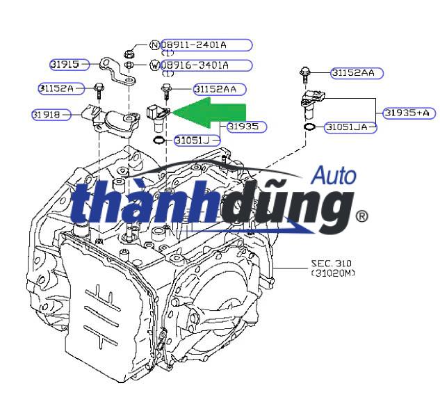 HỘP ĐIỀU KHIỂN HỘP SỐ NISSAN TEANA 2.0 2010 | 31036JN91B - Ảnh 5