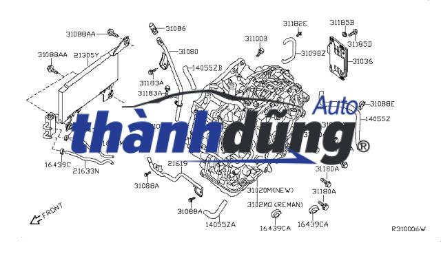 HỘP ĐIỀU KHIỂN HỘP SỐ NISSAN TEANA 2.0 2010 | 31036JN91B - Ảnh 4