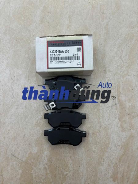 BỐ THẮNG SAU HONDA CITY 1.5 AT 2014 | 43022SAAJ50