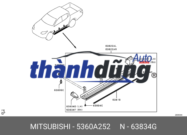 ỐP ĐẦU BẬC LÊN XUỐNG XE MAZDA CX5 2015 | KD5H51W82 - Ảnh 2