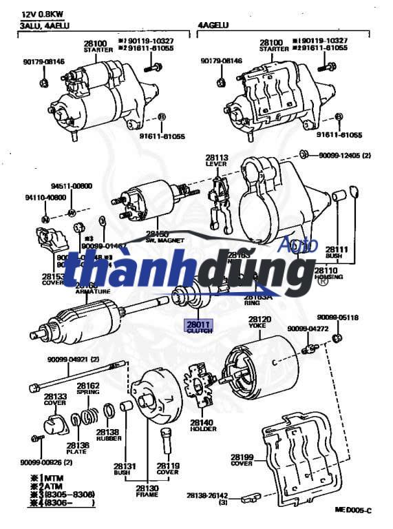 NHÔNG ĐỀ XE TOYOTA HIACE 2007 | 2801154380