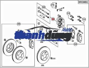 BỘ ẮC PHANH TRƯỚC DAEWOO LACETTI 2009 | 93740249 - Ảnh 5