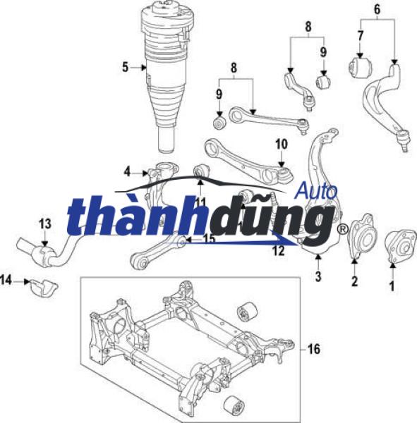 CÀNG I TRÊN PHỤ AUDI Q7 3.0 QUATTRO | 4G0407515B - Ảnh 6