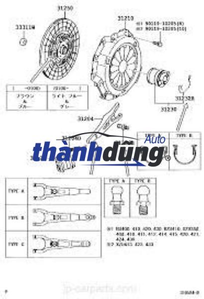 ỐC CÀNG CUA ĐẨY BI TÊ TOYOTA ZACE 2004 | 3123626010 - Ảnh 4