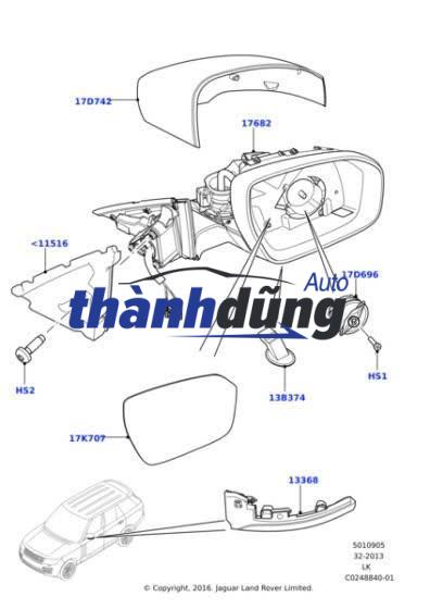 MÔ TƠ GẬP GƯƠNG XE FORD RANGER 2021 | 2L1Z17D696BA - Ảnh 5