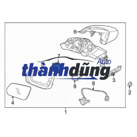 MÔ TƠ GẬP GƯƠNG XE FORD RANGER 2021 | 2L1Z17D696BA - Ảnh 6