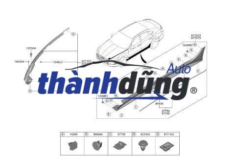 ỐP NHỰA CÁNH CỬA TRÁI XE MITSUBISHI XPANDER | 6512A725 - Ảnh 4