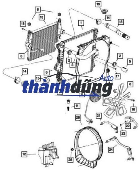 MOTOR QUẠT KÉT NƯỚC HONDA CIVIC 2012 | 1680001080 - Ảnh 6