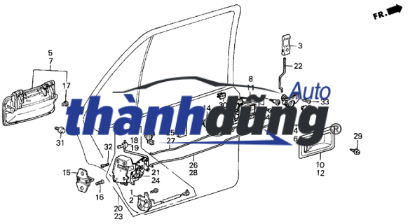 Ổ KHÓA CÁNH CỬA HYUNDAI HD260 | 819107AB00 - Ảnh 4