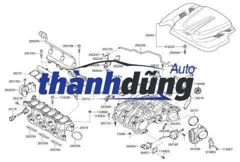 GIOĂNG TRÒN HỌNG GA KIA CARNIVAL 2015-2025 | 351052F000 - Ảnh 5