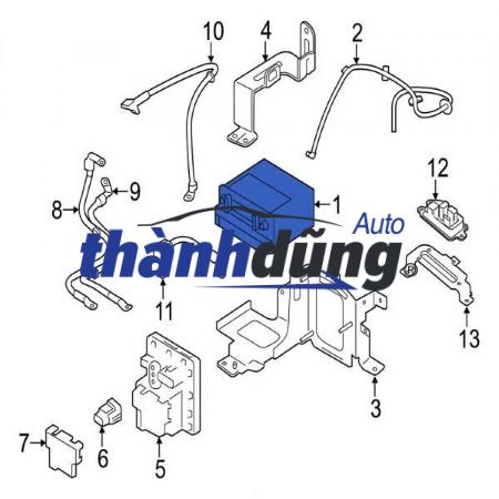 BÌNH ẮC QUY PHỤ RANGE ROVER DISCOVERY 2012-2021 | LR047630 - Ảnh 6