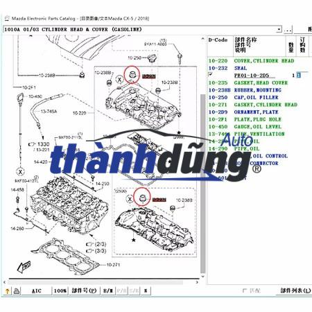 PHỚT DẦU MẶT MÁY MAZDA 6 2.0 2017 | PE01102D5 - Ảnh 4