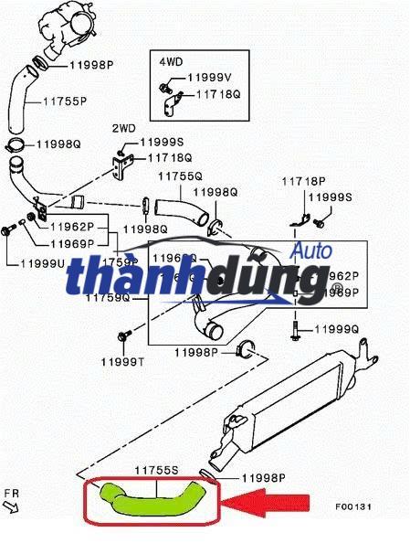 ỐNG LÀM MÁT TURBO XE HYUNDAI SANTAFE 2.0 2009 | 2826927200 - Ảnh 5