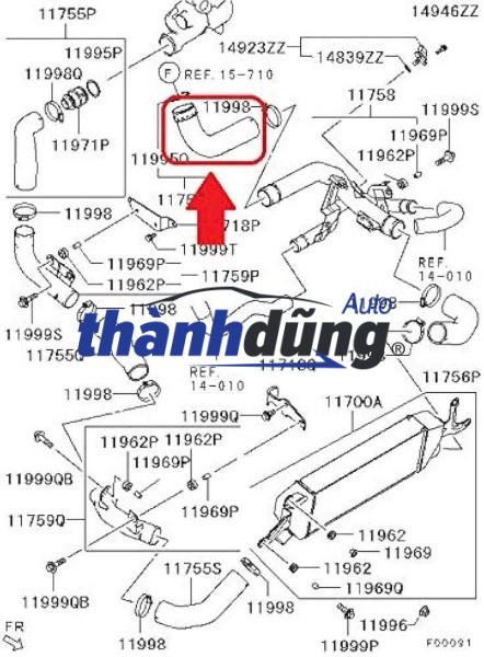 ỐNG LÀM MÁT TURBO XE HYUNDAI SANTAFE 2.0 2009 | 2826927200 - Ảnh 6