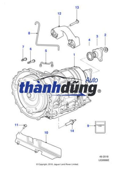 MẶT BÍCH ĐUÔI HỘP SỐ THACO K3000 15R | 0K71E17355 - Ảnh 5