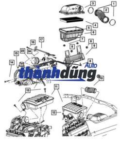 LỌC GIÓ ĐỘNG CƠ XE ISUZU D-MAX 2016 | 8981402660 - Ảnh 5