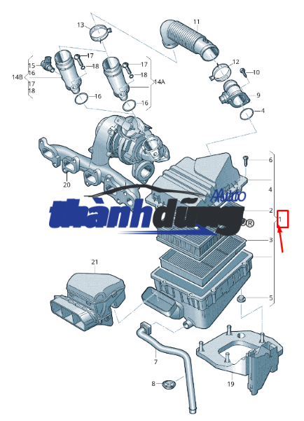 LỌC GIÓ ĐỘNG CƠ XE ISUZU D-MAX 2016 | 8981402660 - Ảnh 4