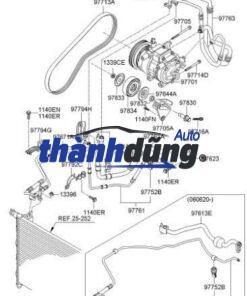 CẢM BIẾN ÁP SUẤT ĐƯỜNG ỐNG RAIL KIA K250 D4CB 2017-2023 | 314002A700 - Ảnh 5
