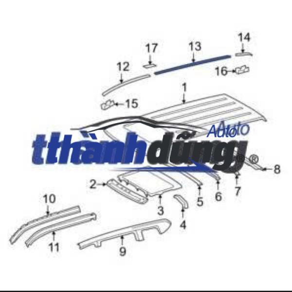 GIÁ NÓC SAU TRÁI KIA CARENS 2009 | 872621D500 - Ảnh 2
